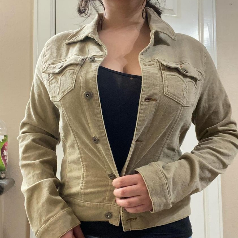 Y2k tan jacket From paris blues